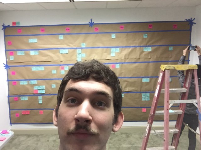 Polymathio's tweet photo. Daniel and the web team mapping out user journeys for one of our biggest projects to date. #PolymathBTS https://t.co/QEObzVSYug
