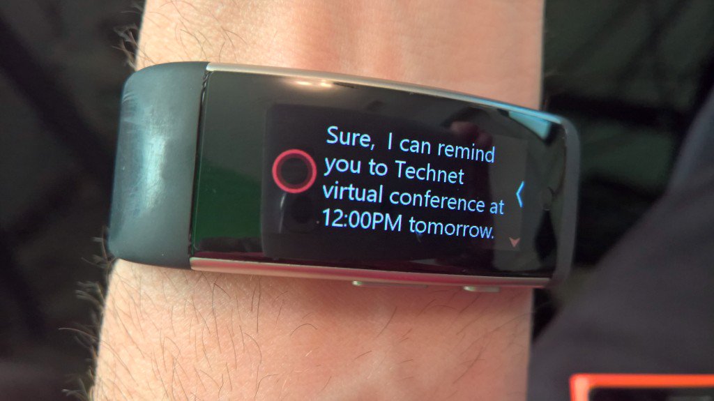 rodtrent's tweet image. Cortana and @microsoftband for #TechNetVC