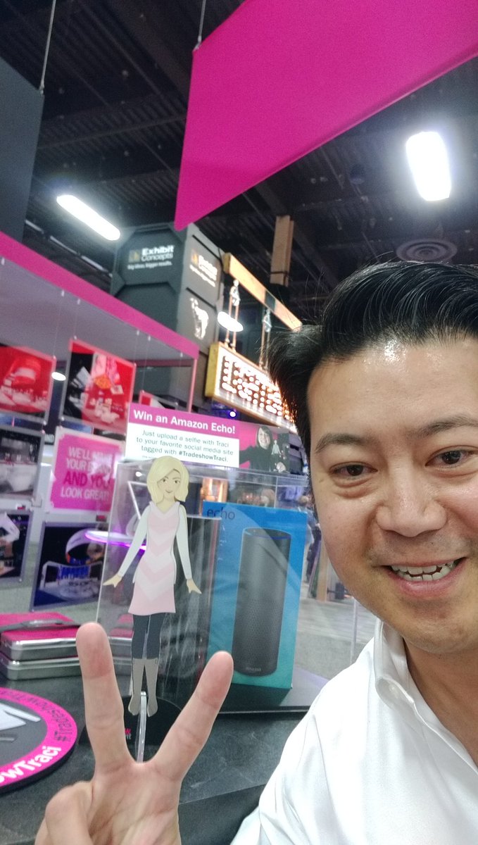 ManzTony's tweet image. #tradeshowTraci w Tradeshow TONY #Amazon #AmazonEcho #Vegas #EXHIBITORLIVE #exhibitor2016 #orbus