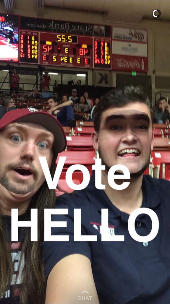 VoteHello2016's tweet photo. It's not too late to #votehello! It's time to #votehello Voting closes at 5! https://t.co/xK5WoeY9dC