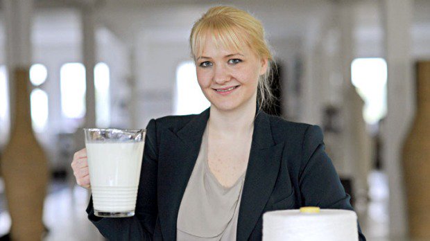 En #Allemagne, elle a créé une fibre #textile à base... de #lait #recyclé buff.ly/1RnJ4Le