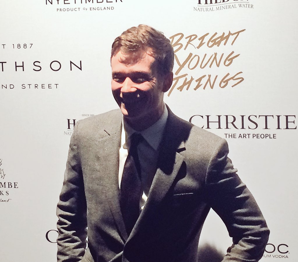 NationalTheatre's tweet photo. The guests have begun arriving for the #NTYoungPatrons gala. Up first, here's Ed Speleers. https://t.co/mWQKprJ7LY
