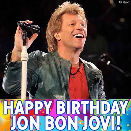 ABC7's tweet photo. American rock icon Jon @BonJovi turns 54 today. Happy birthday! https://t.co/Ag0HKxncE8