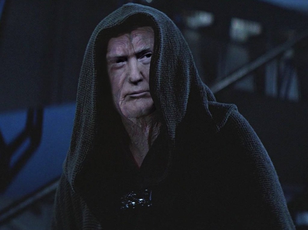 StarWarsPR's tweet photo. #TwoWordTrump Wannabe Emperor... https://t.co/KMTkOi7q79