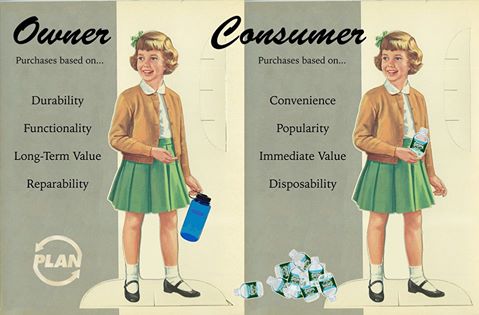 CreativeReusers's tweet image. Are you an Owner or Consumer? Owners maintain &amp;amp; #reuse. Consumers buy &amp;amp; dispose. Learn more: ht.ly/YZxMW