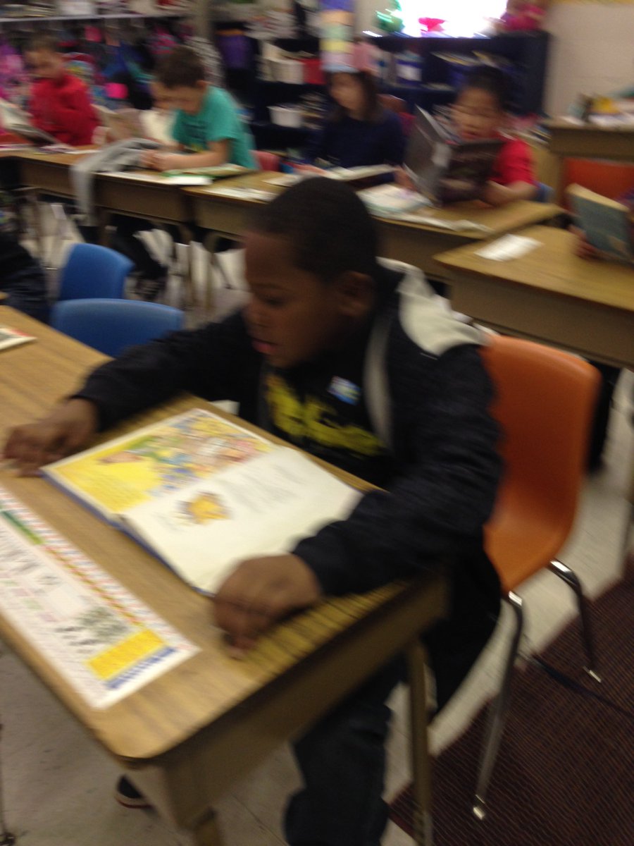 Shelli83's tweet photo. Tai is reading in Mrs. Abston's class today!  #wcpsreads  @nweseagles https://t.co/G1Qb16cyOG
