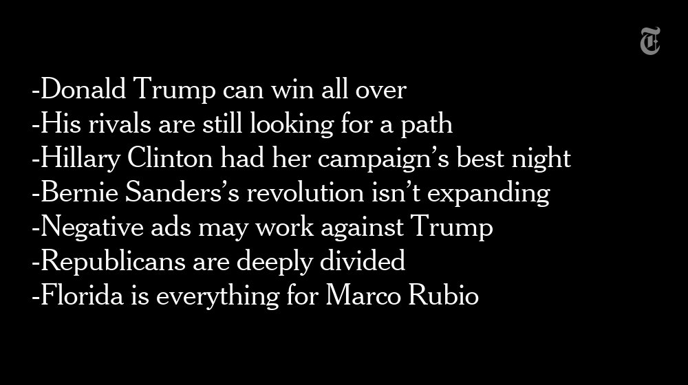 nytpolitics's tweet photo. What did we learn from Super Tuesday? Here are @maggienyt's takeaways: https://t.co/2EVC0kWDus https://t.co/DPdysQqRPn