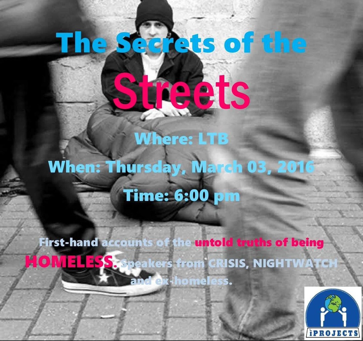 SGUL_iProjects's tweet photo. All @SGUL_SU students & @StGeorgesUni staff welcome! Will kick off tomorrow 6pm in LTB π #homlessweek #iProjects https://t.co/OFi6K5bVTF