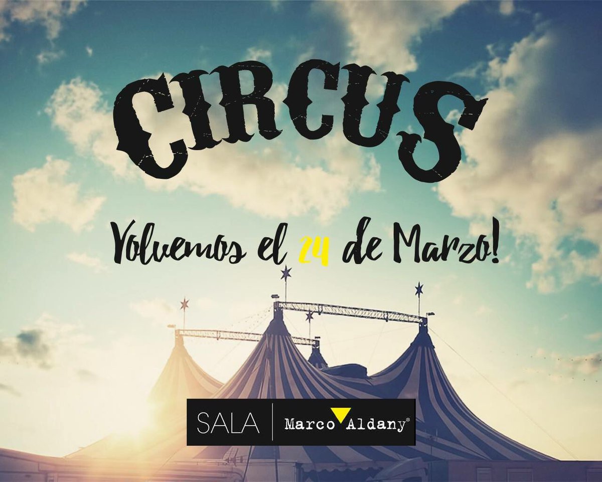 CircvsClub's tweet photo. ¡Volvemos!
Y esta vez a lo grande... 😏
Nos vemos el J24 de Marzo en la @salamarcoaldany 
¡Pronto mas noticias!🎉💃🏻 https://t.co/AKtJQhMbL3