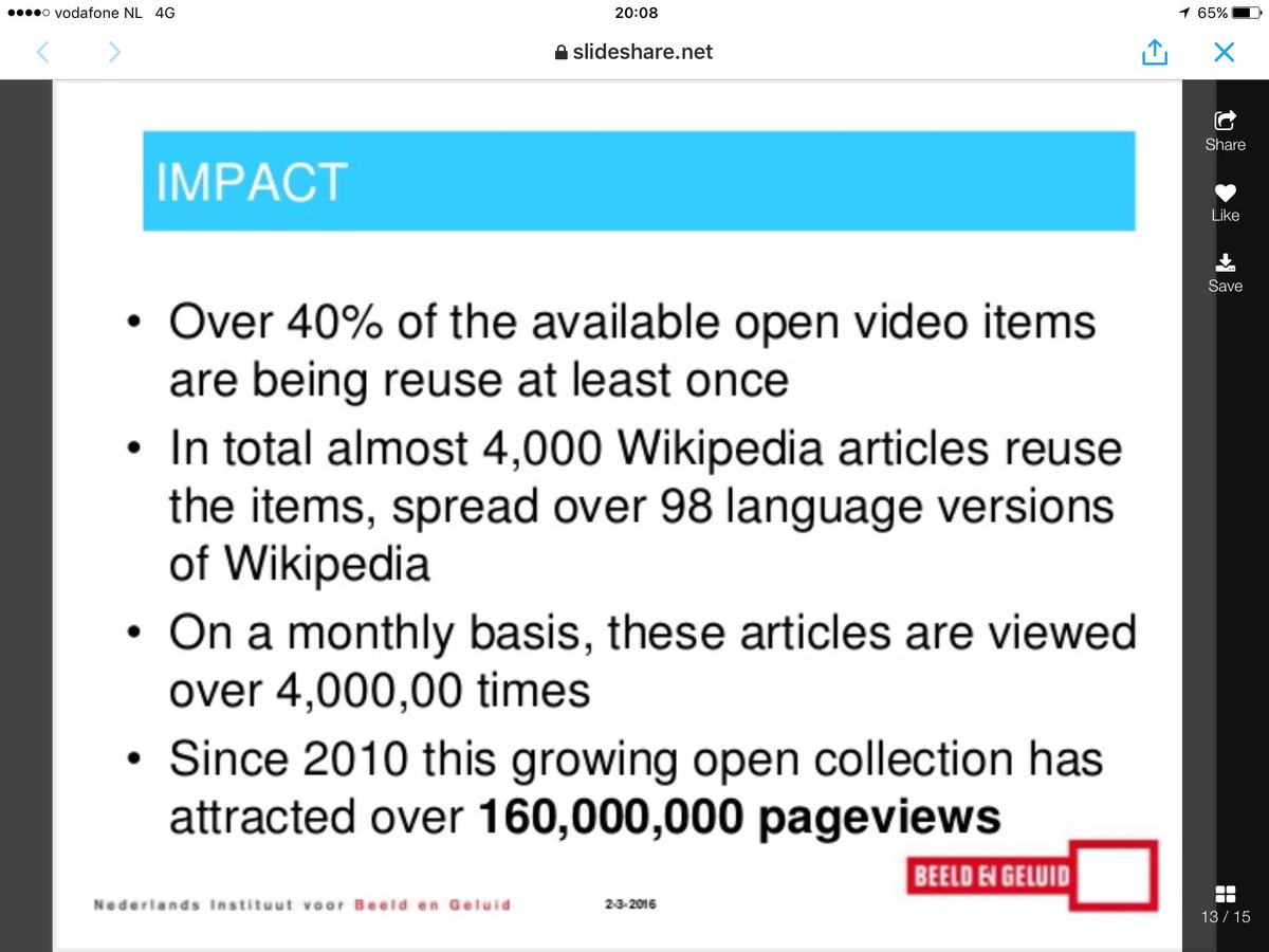 Impact van #openbeelden door@mbrinkerink
