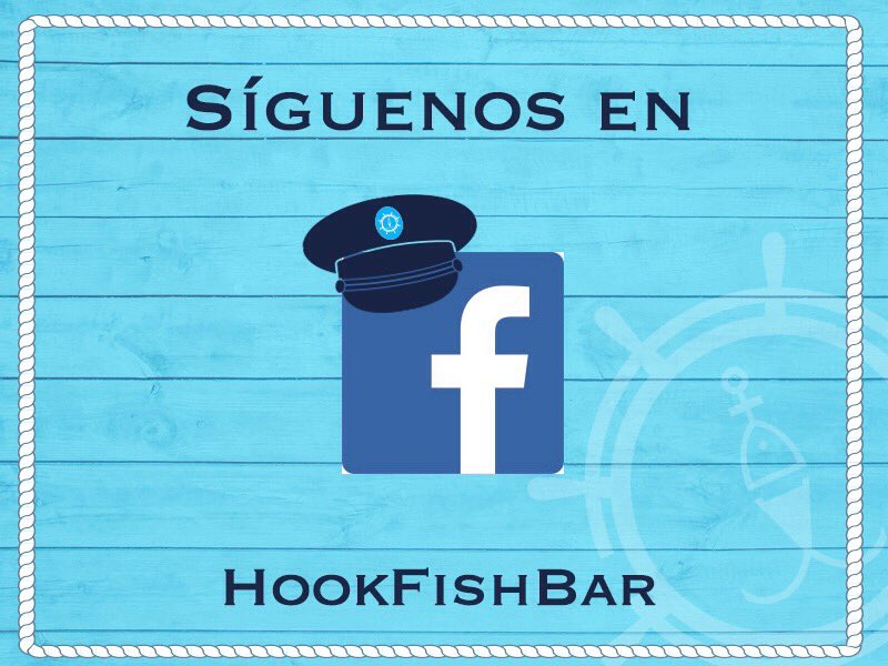 HookFishBar's tweet image. También busca al capitán en Facebook #Hook