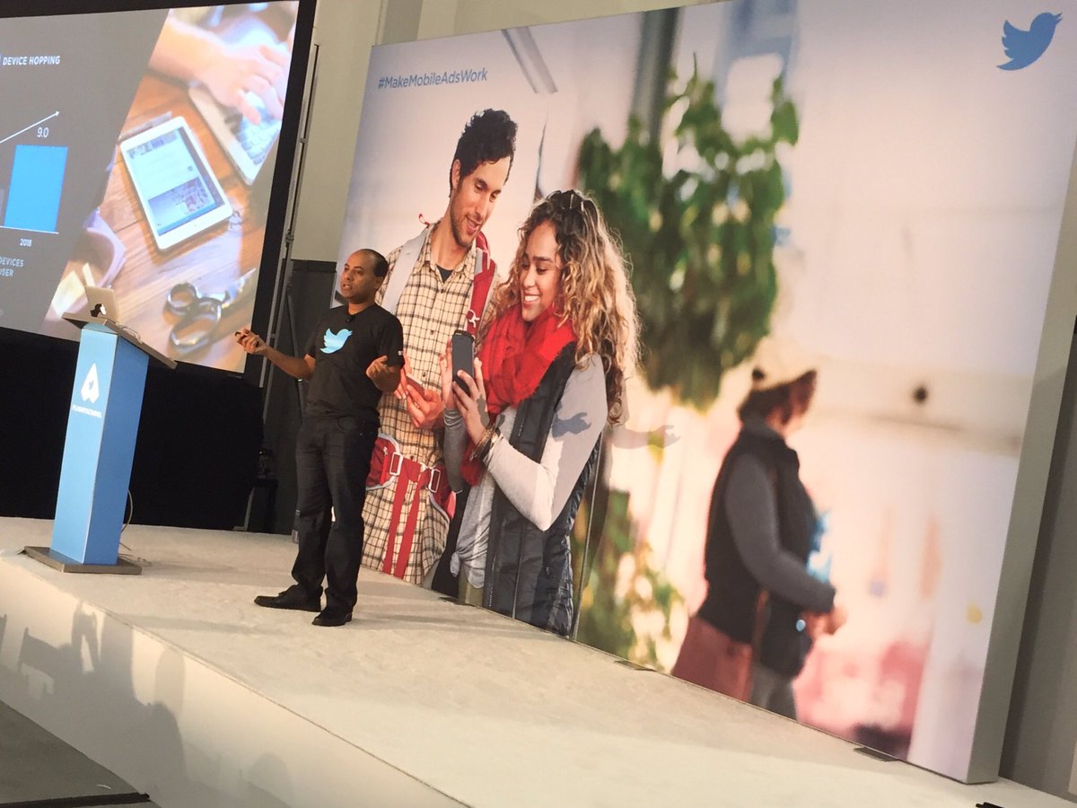 bryansise's tweet photo. DR product guru @ashrivas breaks it down in Twitter's #SMX West workshop - #MakeMobileAdsWork https://t.co/z6ESH4rDoU