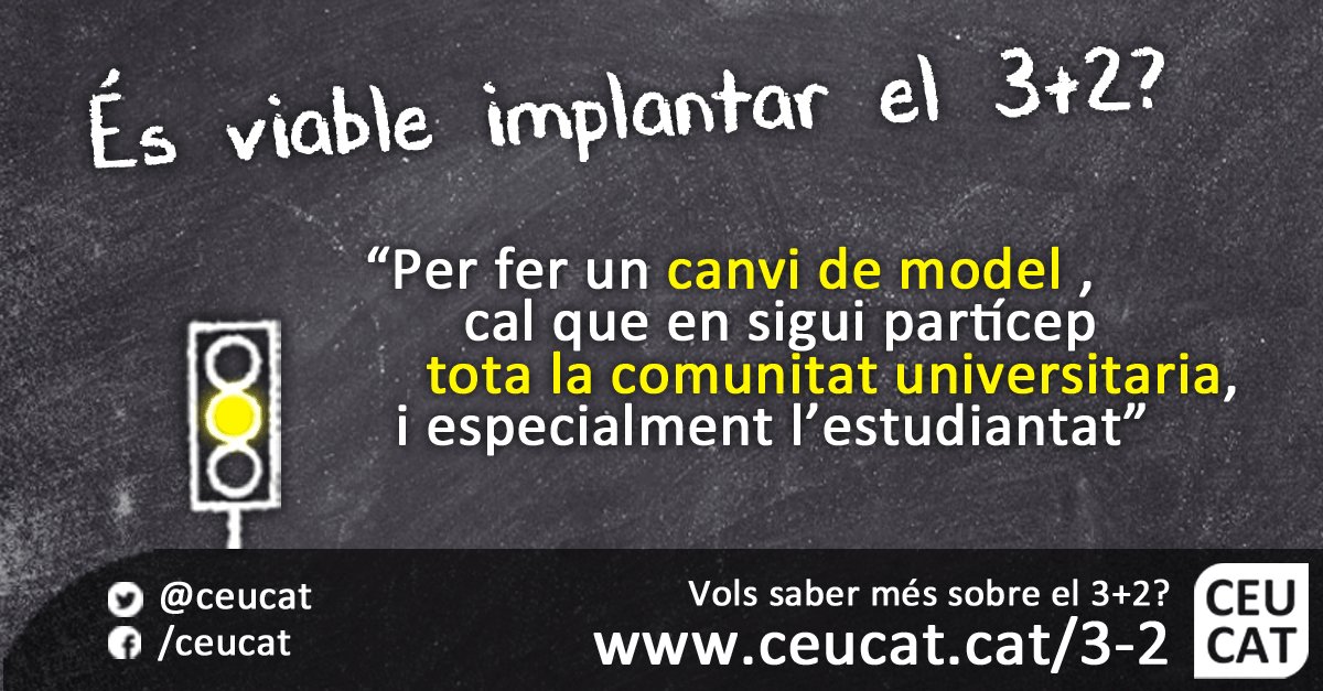 ceucat's tweet photo. Cal un debat transversal de TOTA la comunitat universitària. Sobretot hi ha de participar l'estudiantat! #3mes2 https://t.co/9azSE5IJ4R