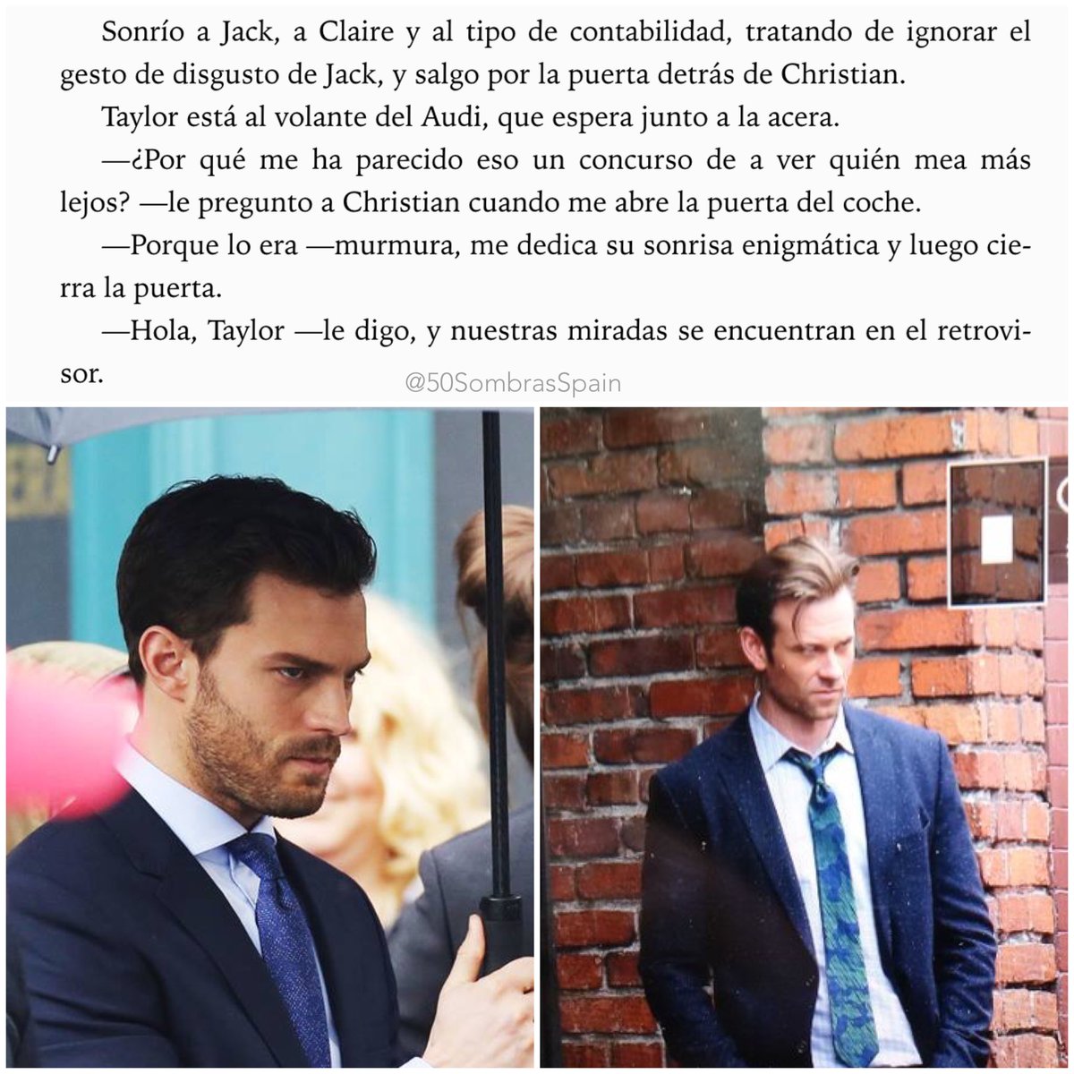 50SombrasSpain's tweet photo. ¿Así serán las caras de Christian y Jack en el "concurso de meadas"? 😜(Fotos @JamieDornan_org y @lightboxgallery) ⬇️ https://t.co/ZjI86W0qrO