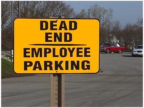 Image result for dead end employee parking