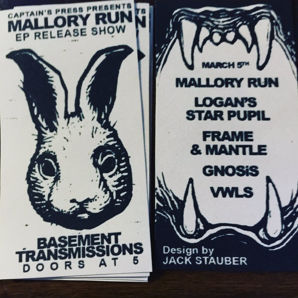 Captain's Press (@captains_press) on Twitter photo Get 'em while they're hot! @MalloryRun EP Release Show this Saturday! $10 Presales, 12 at the door! <a href="/BasementTrans/">BT Theater</a> Get 'em while they're hot! @MalloryRun EP Release Show this Saturday! $10 Presales, 12 at the door! <a href="/BasementTrans/">BT Theater</a>
