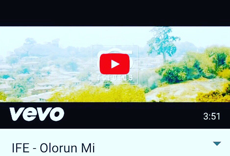 805Records's tweet photo. @ife805records #OlorunMiVideo #Live #On #VEVO #VEVOCertified https://t.co/Qx2YeJ3Lgo