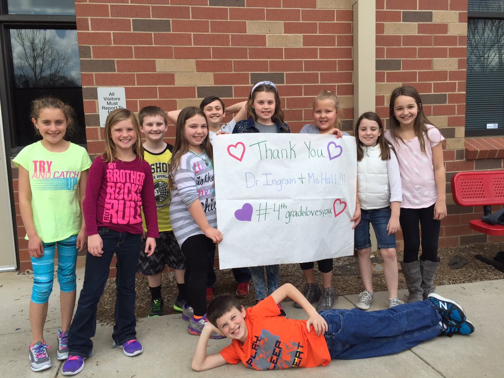 4relaer's tweet photo. #bgestem #thank you Dr.I and Mrs. Hall 4thgrade loves you https://t.co/3luil78V6p