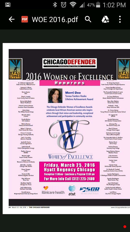 GMHarstonII's tweet photo. So proud of @GRayforchange and the rest of @ChiDefender #WOE sistahs!  #BlackGirlsRock https://t.co/PMyPRtyJDx