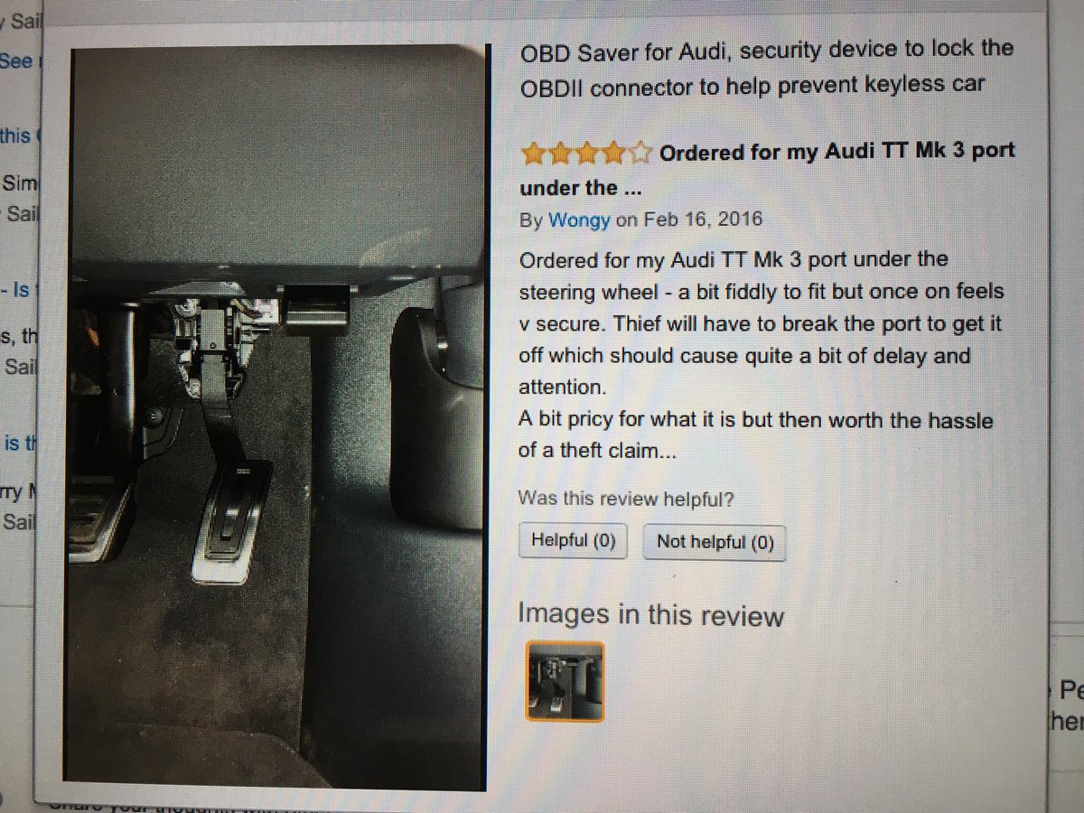 OBDsaver's tweet photo. Always good to receive your feedback. #Amazon #customer #review #obdsaver #DontJustBlockItLockit https://t.co/KJHSkWySUL