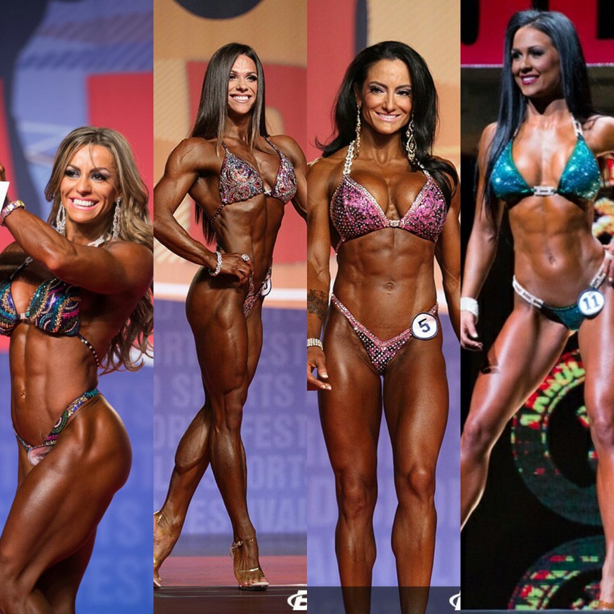 UltimateHardbod's tweet photo. This week's #WonderWomenWednesday are last year's Arnold champs @Julesfit10 @OksanaGrishina @CamalaRenee @AshleyKfit https://t.co/ETxAbO5K4l