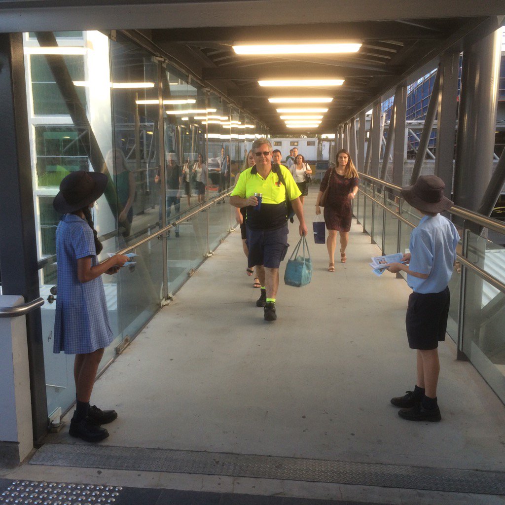 STC_Holsworthy's tweet photo. Student Leaders making sure that Holsworthy commuters know about our Open Day next Thursday 10th March 9:00-1:00. https://t.co/MbAjGoP3F1