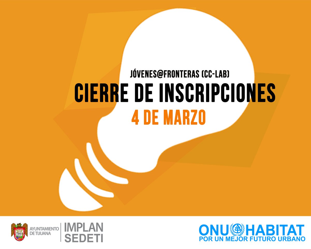 implan_tijuana's tweet photo. No dejes para mañana lo que puedes hacer hoy, inscríbete al #CClabTijuana. Registro aquí: https://t.co/68e6ReCH1a https://t.co/UPThqlsX3y