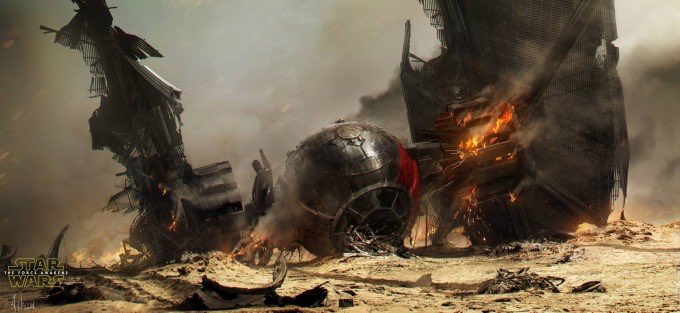 farfarawayradio's tweet photo. Another gorgeous piece of #TheForceAwakens concept art by @andreewallin. #StarWars https://t.co/MIEzKtw6sT
