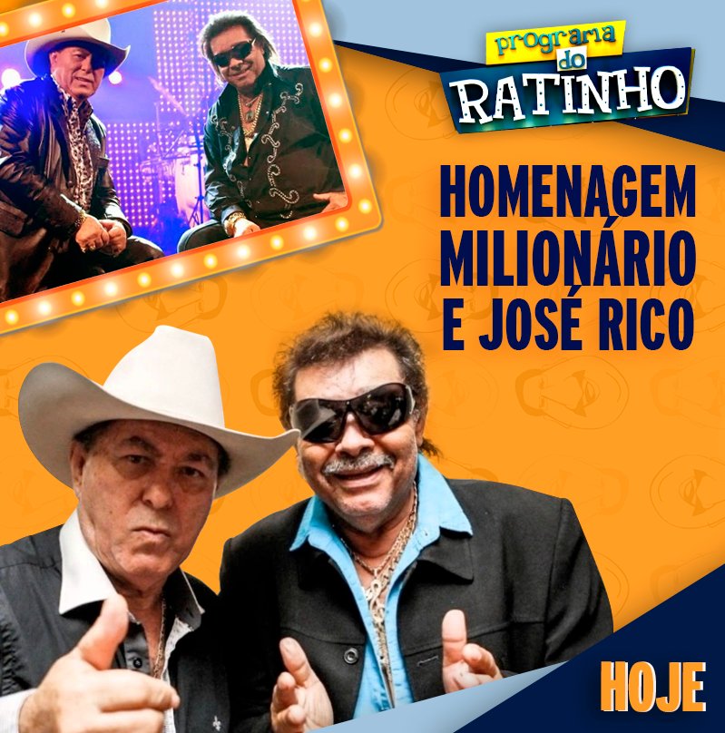 ratinhodosbt's tweet image. Ainda hoje vamos fazer uma homenagem ao José Rico, que nos deixou nos deixou há exatamente um ano. @pgm_ratinho