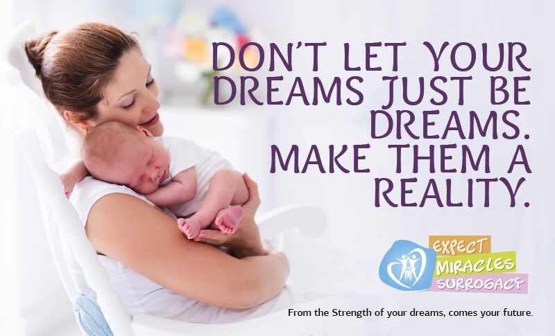 findasurrogate's tweet photo. Don't let your dreams just be dreams. Make them a reality. 
We have 28 Surrogates ready to match now. #Surrogacy https://t.co/3mYyjyeN4L
