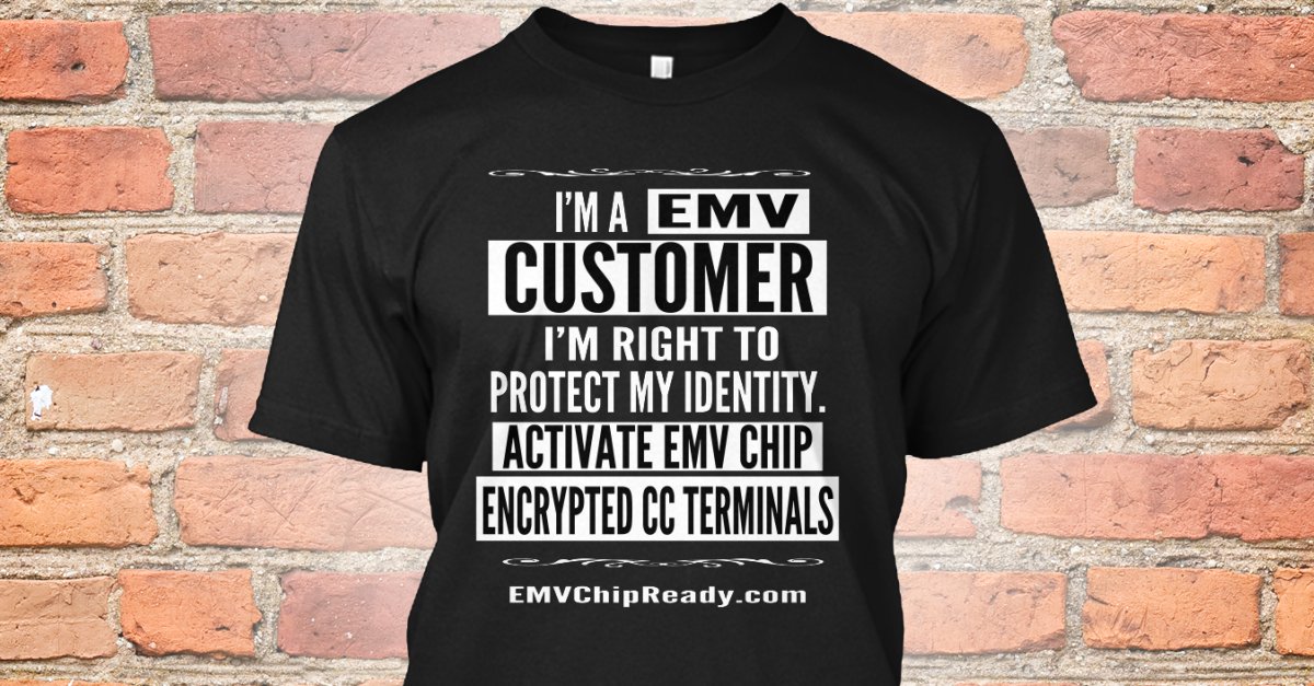EMVReadyUSA's tweet photo. Pls #share @EMVReadyUSA to qualify for a #FREE #ImaCustomer #TShirt 9 #AWESOME #COLORS we all are customers. https://t.co/Hc8Kjlufnw