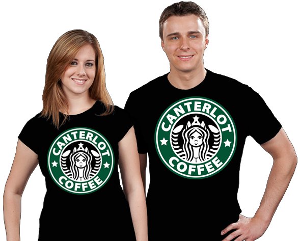 Unamee_Inc's tweet photo. Buy the #Canterlot Coffee design for T-Shirts &amp; more now at https://t.co/fJX4L4xveV! #MLP #MyLittlePony #PonyShirt https://t.co/FXR24pZAoG