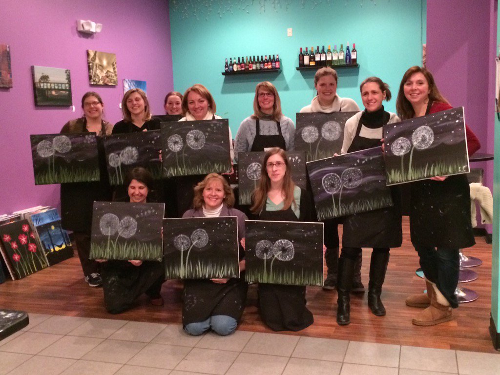 Great time at Ellicott's Paint Night!