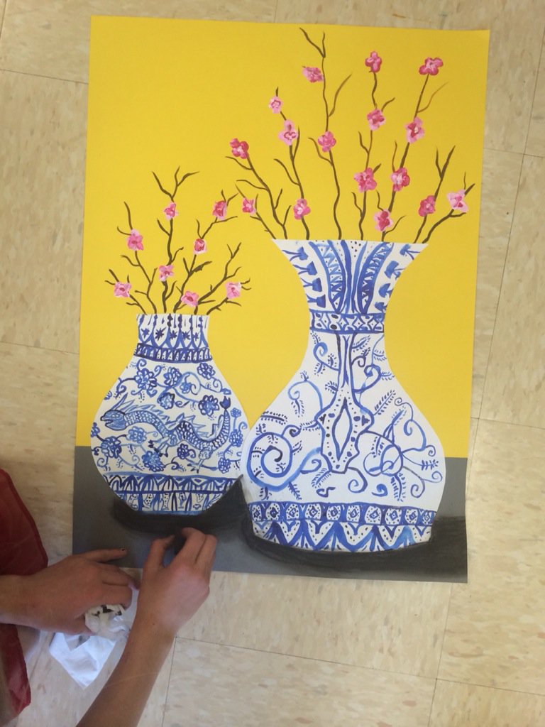 FLCartroom's tweet photo. 4th grader finishing her Ming masterpiece  #ksdpride #arteducation #minipicasso https://t.co/mYei9qd9H9