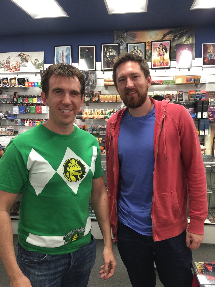 March 2nd, 2016: Kyle Higgins and Paul Gale Network, celebrating Power Rangers!