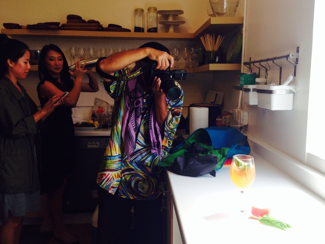 Photographer Craig Kojima shoots a cocktail by mixologist Chandra Lucariello, our new columnist.