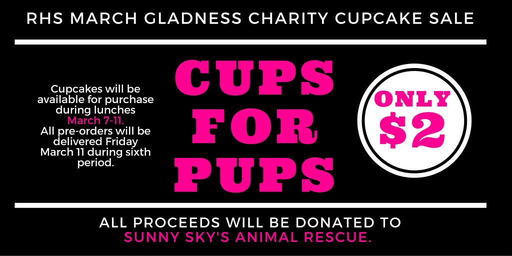 commonernews's tweet photo. ATTENTION: Love cupcakes? Love helping animals in need? Don't forget to bring $2 starting next Monday, March 7th! https://t.co/Jq22lzdW1X