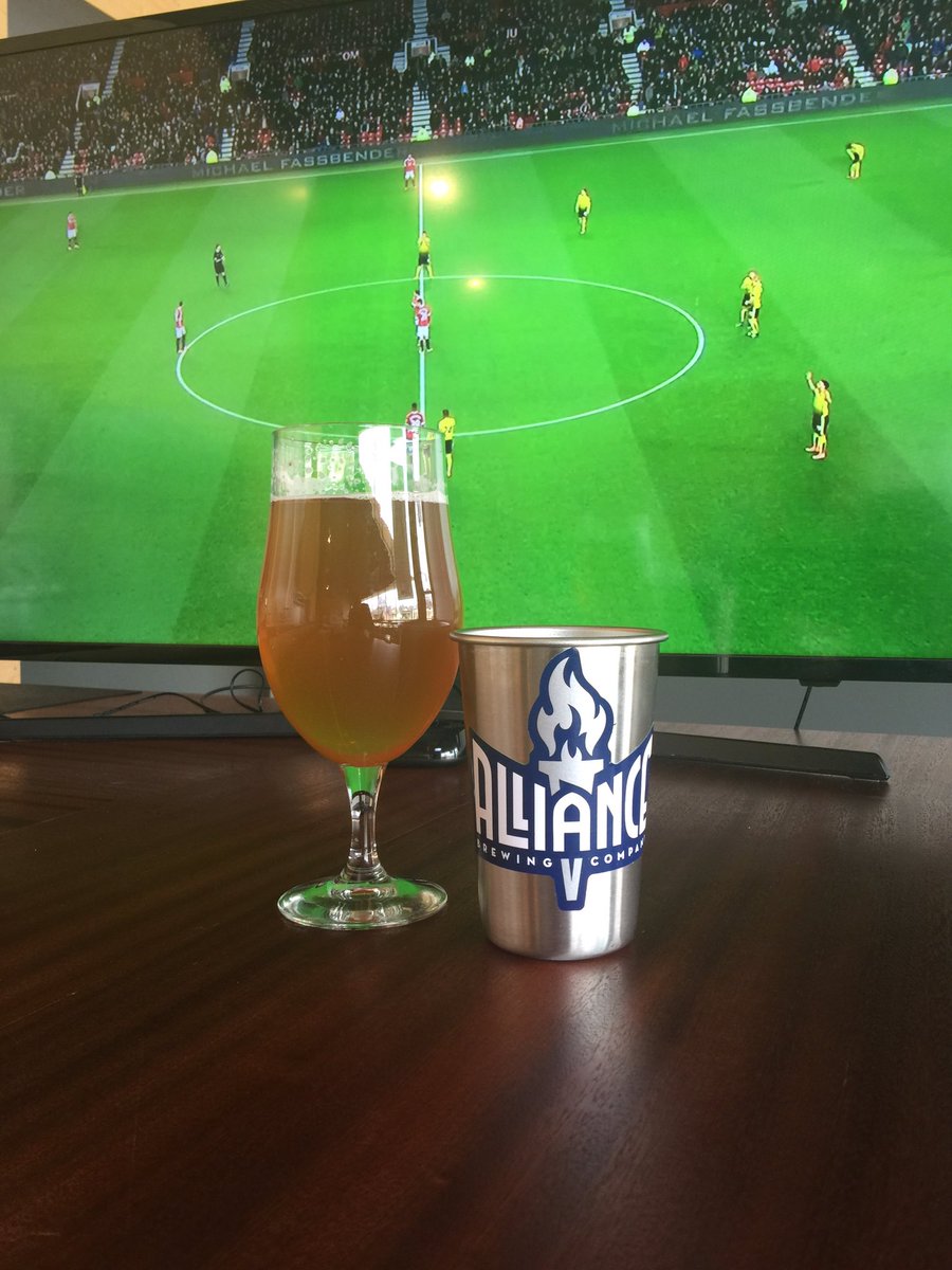 DeafGoat's tweet photo. Thanks @AllianceBrew for hosting the @ManUtd match. Great beer and Glory Glory for a much needed  @ManUtd victory! https://t.co/YKgEYagQRn