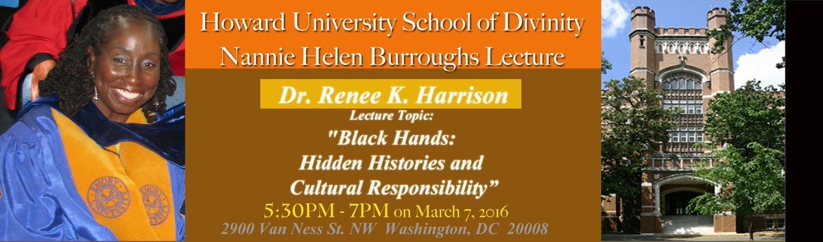 HUSDIVINITY's tweet photo. Celebrate Women's History Month-Dr Renee K. Harrison March 7th, 5:30PM Houston Hall's Moot Courtrm @howardlawschool https://t.co/Ae22Z89Lun