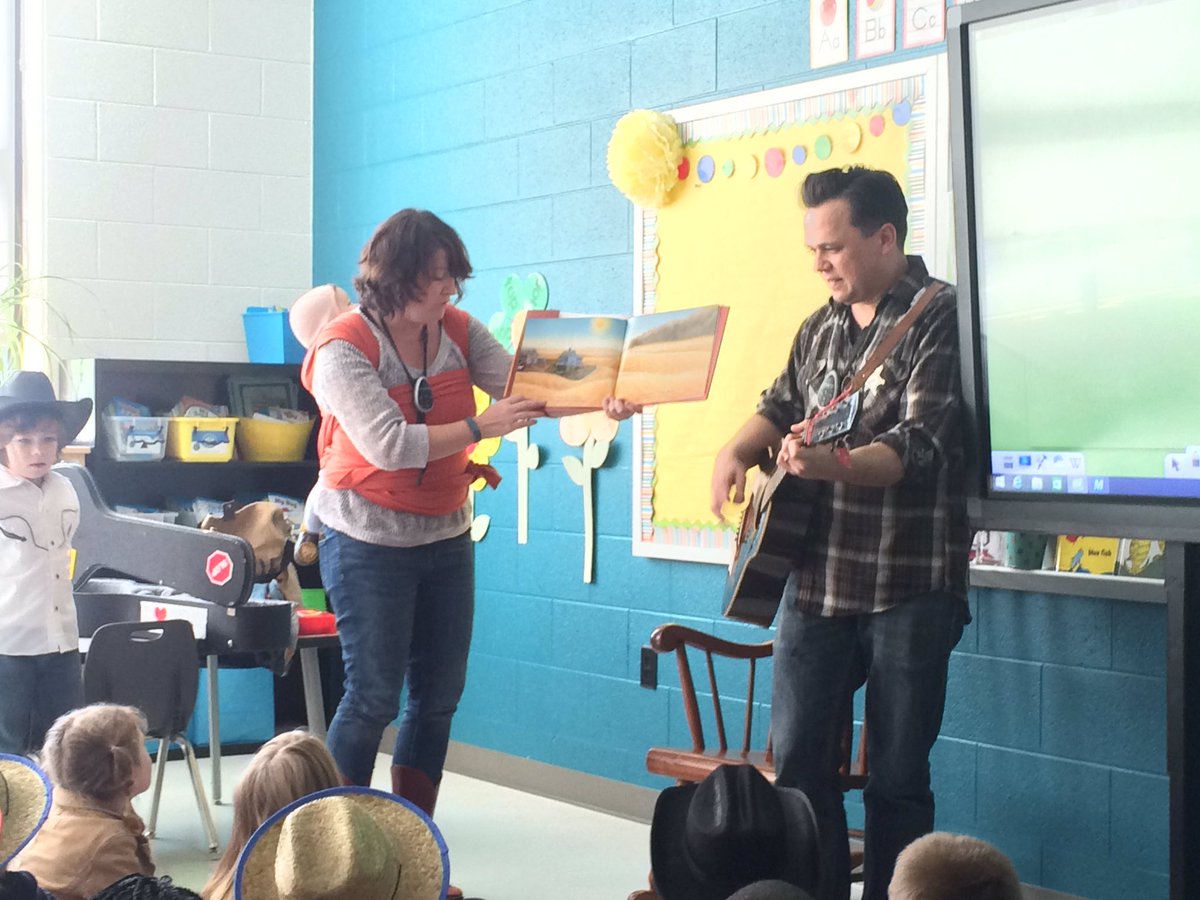 WBESMsGoodman's tweet photo. What a treat we had with @basslineroad &amp;co. reading to our kinders! They LOVED it! #waverlybelmontyall https://t.co/GP98yRQpB7