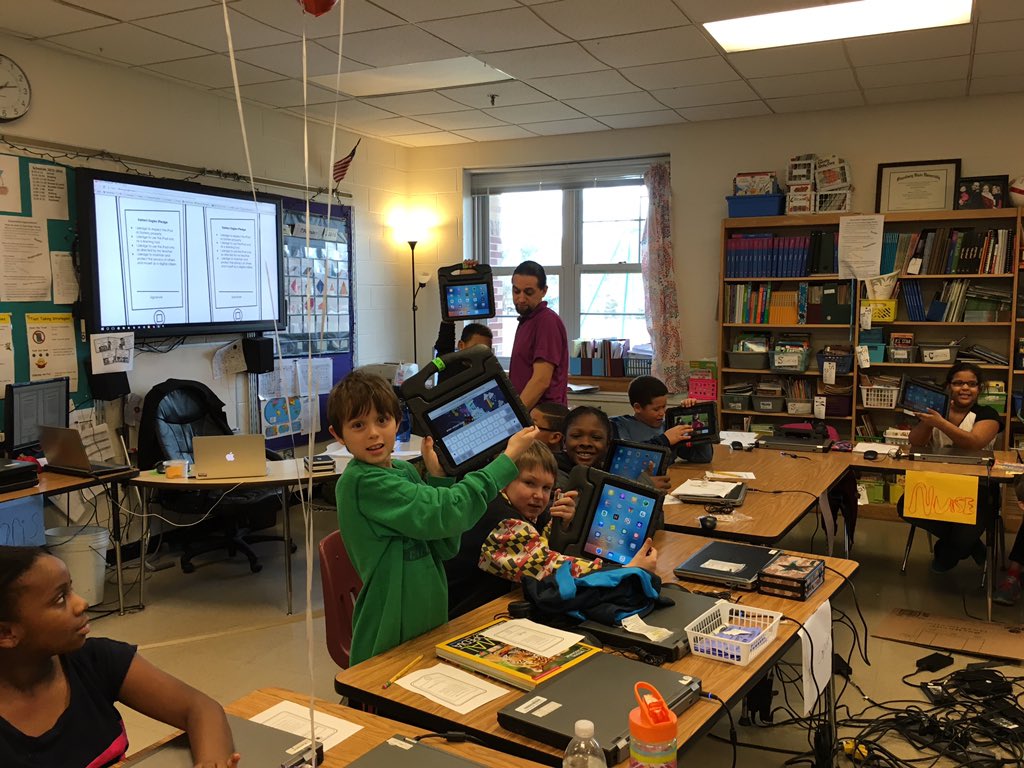 Today Eastern 4th graders were thrilled to have their very own iPad to use in school! <a href="/4KristenEnglish/">Kristen English,Ed.D.</a> <a href="/EasternWCPS/">Eastern Elem School</a>