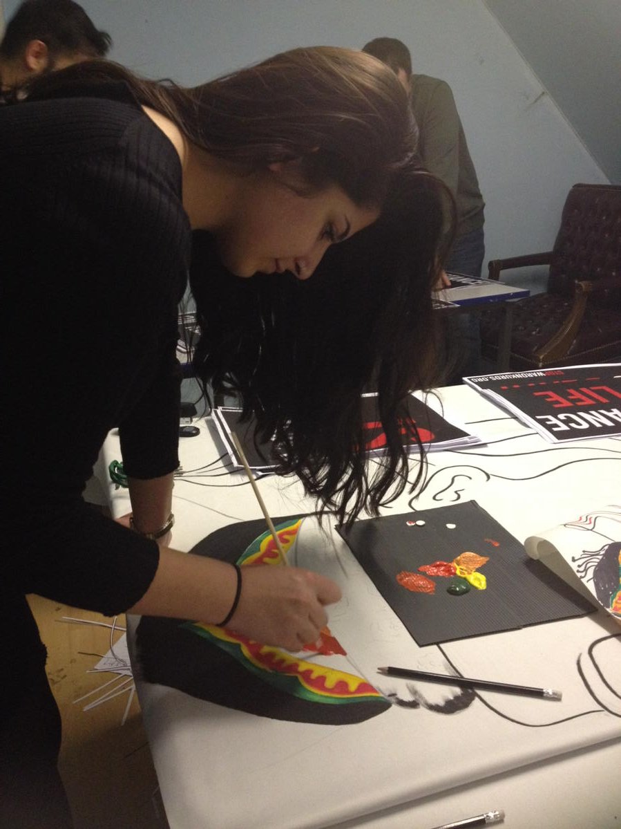 Hevallo's tweet photo. SO MUCH LOVE &amp; PASSION going into the artwork for Sunday's demo. Every placard is handprinted! Honestly! https://t.co/nF195BUhS1
