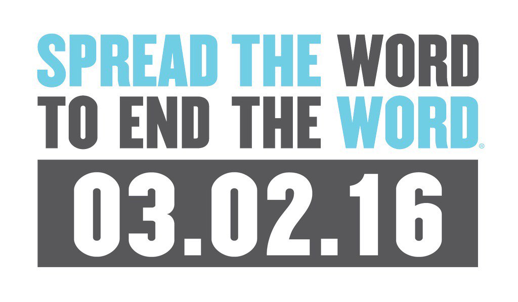 MelissaAWitt's tweet photo. Today we take a stand to end the #Rword! Join us https://t.co/CsbNq3ASZ6 #CocaColaAmbassador https://t.co/gJYZfAOKWZ https://t.co/8YiAVCE8p9