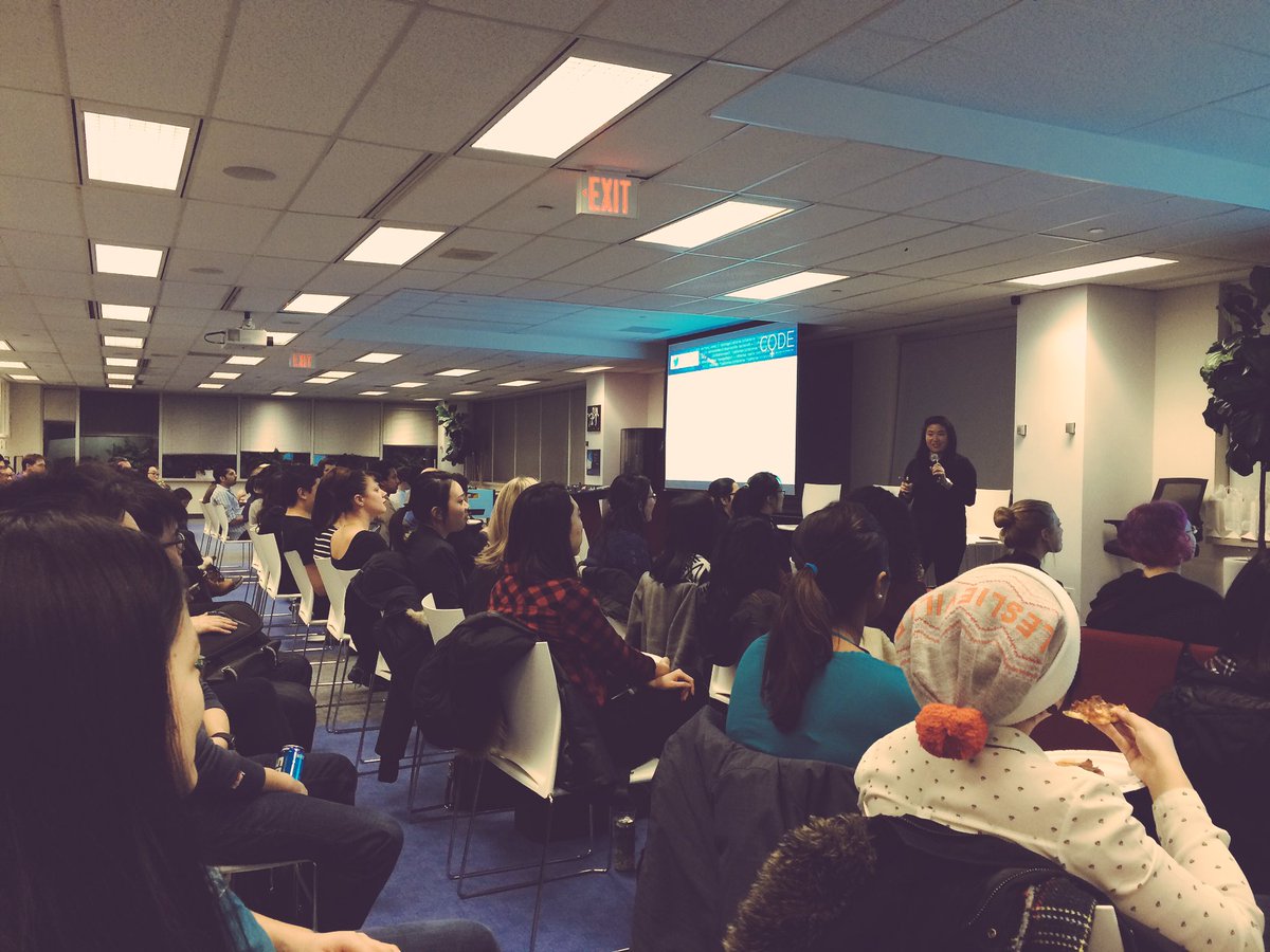 MelissaFeeney's tweet photo. Great turnout at the @CODEfilm screening. Thanks to @pivotallabs for hosting. #ShesCoding https://t.co/JToTakduYu