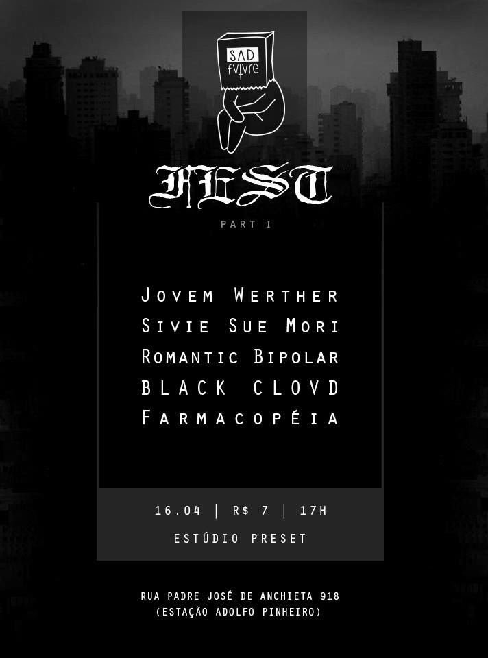 blackclovdhc's tweet image. 16/04 em Santo Amaro com Jovem Werther, Sivie Sue Mori, Romantic Bipolar e Farmacopéia.

facebook.com/events/1703697…