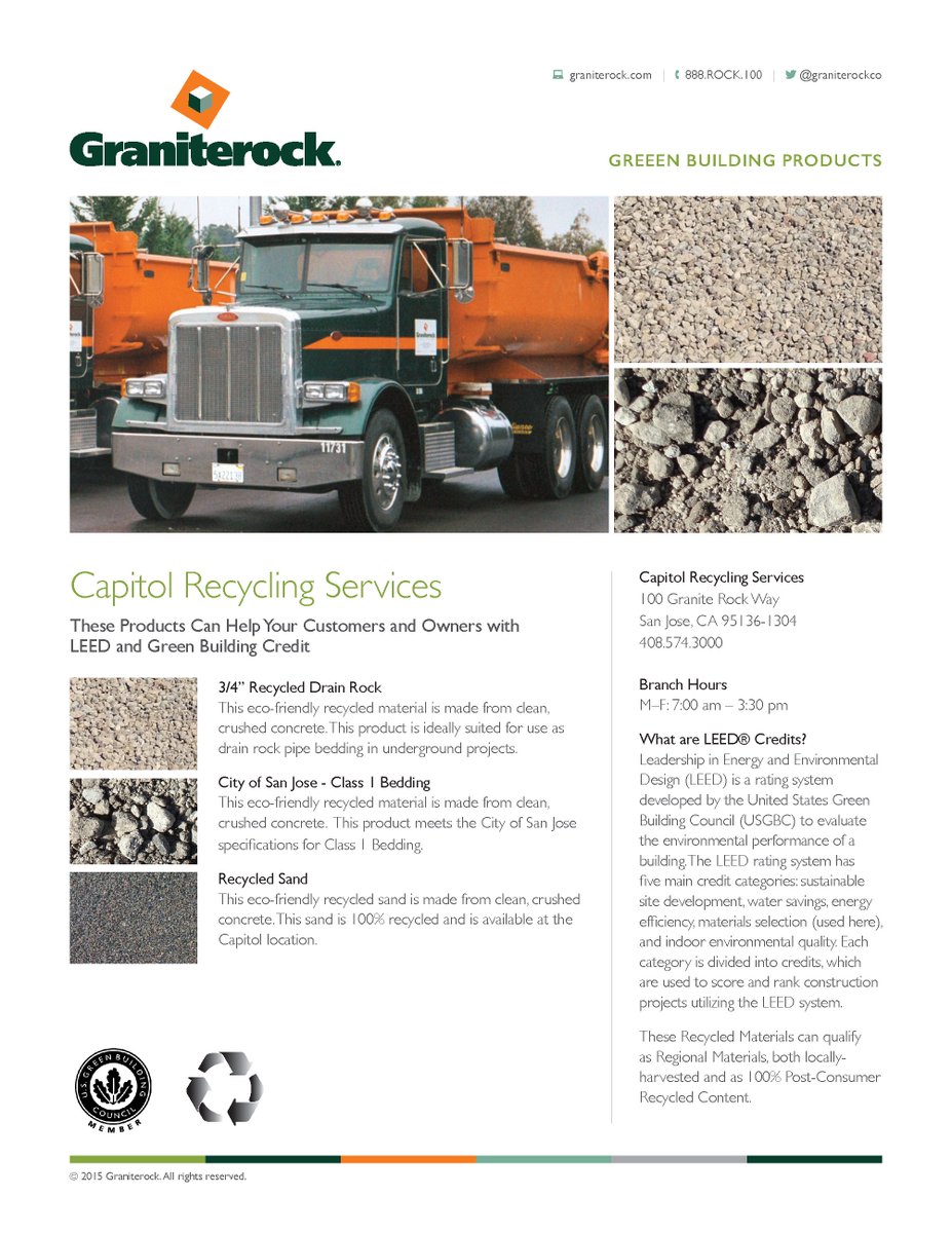 Graniterockhma's tweet image. What&apos;s Hot? Recycled Premium Products - That&apos;s what&apos;s hot! #hmaeverday #recycledaggregate #drainrock #sand #cl1bed
