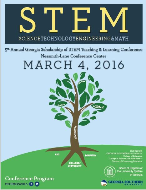 JoyDarley's tweet photo. See you @GeorgiaSouthern on March 3-4 at the STEM Conference! https://t.co/pa0KdrnodK  #STEMGS2016 @GeoSouthernCOE https://t.co/fPTgAow4vG