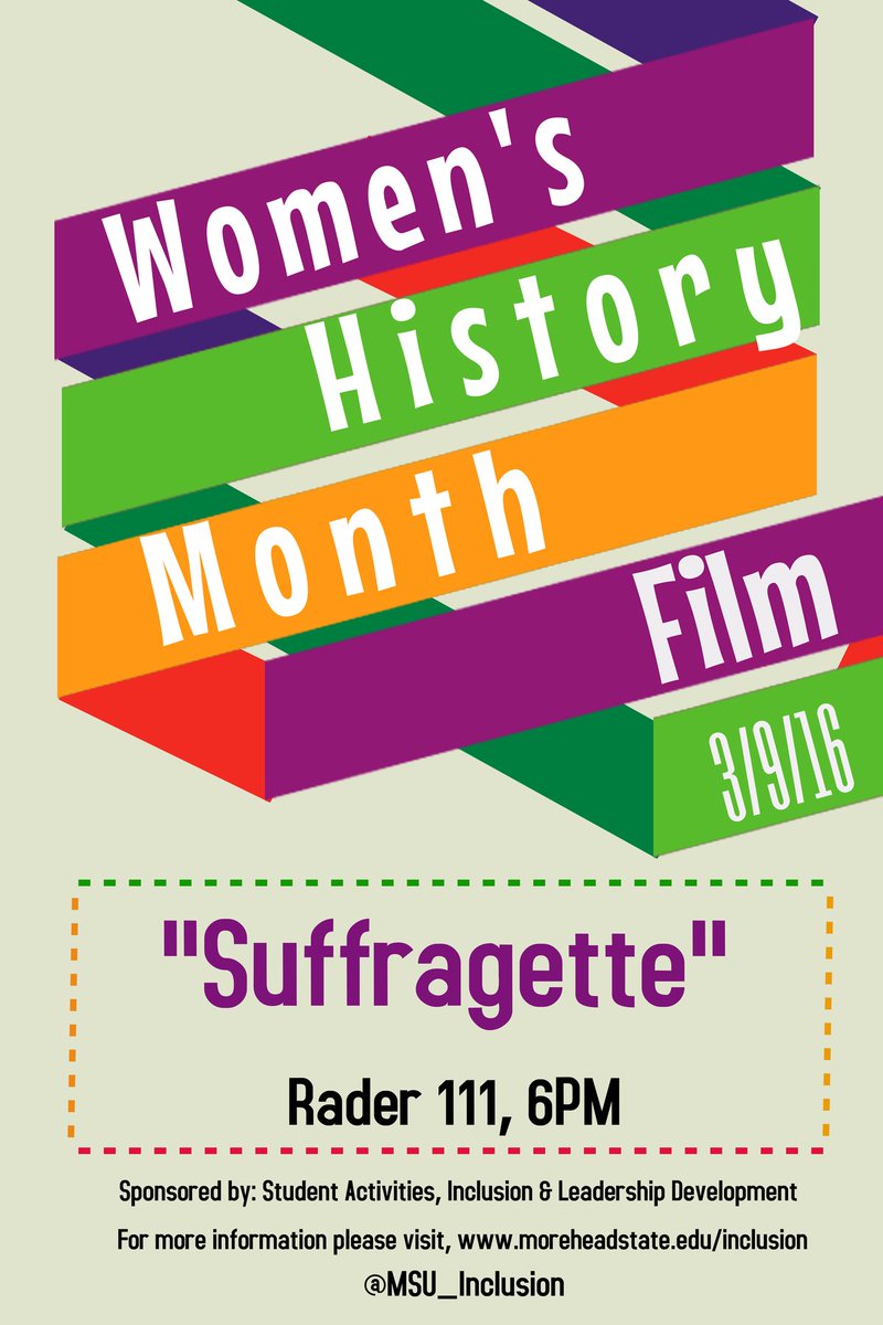 MSU_Inclusion's tweet photo. WHM Film is coming up on 3/9/2016! Hope to see you there! https://t.co/SCohHIZ8df