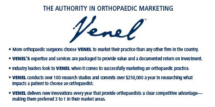 JessicaKCurtis's tweet photo. #Venel delivers results &amp; exclusively to only 1 #orthopaedic practice per market area. #AAOS2016 https://t.co/CBV4lgeVIK