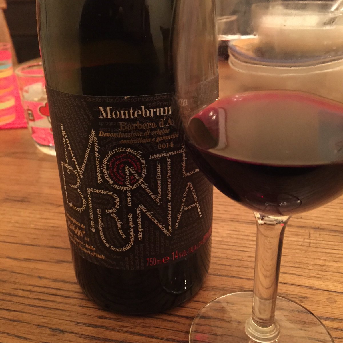 This is how u can tell the wine u r drinking is a masterpiece of enology opened 7 days ago it drinks so deliciously